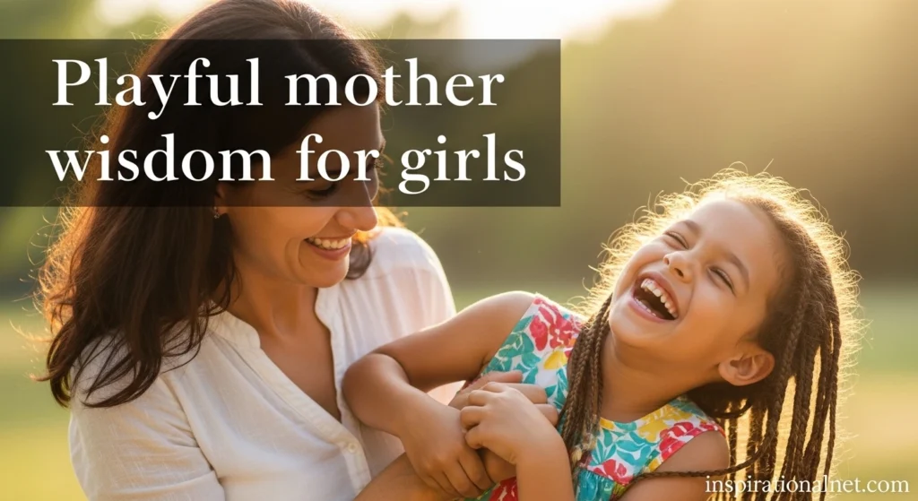Playful mother wisdom for girls