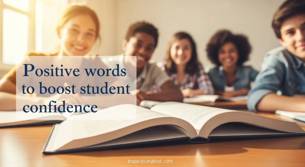 Positive words to boost student confidence
