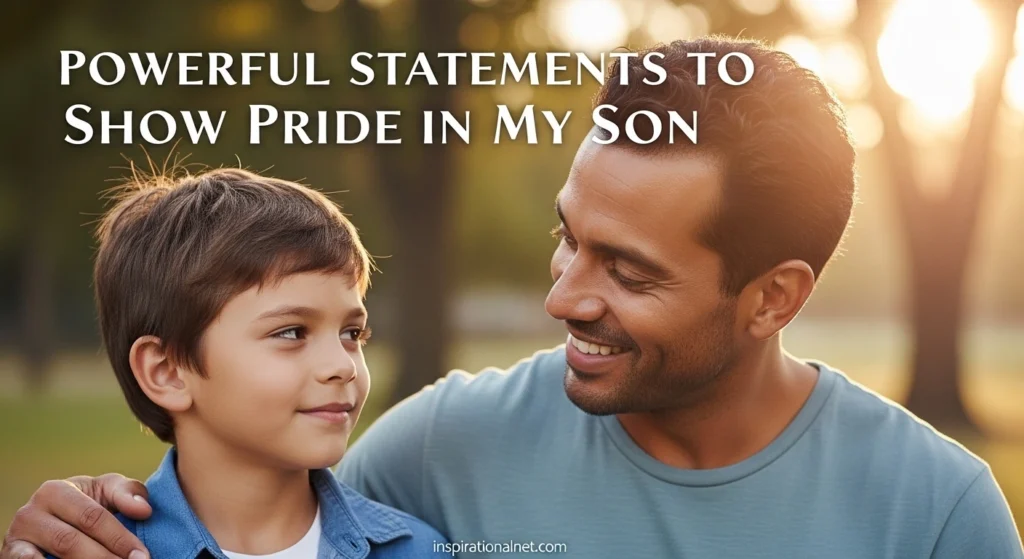 Powerful Statements to Show Pride in My Son