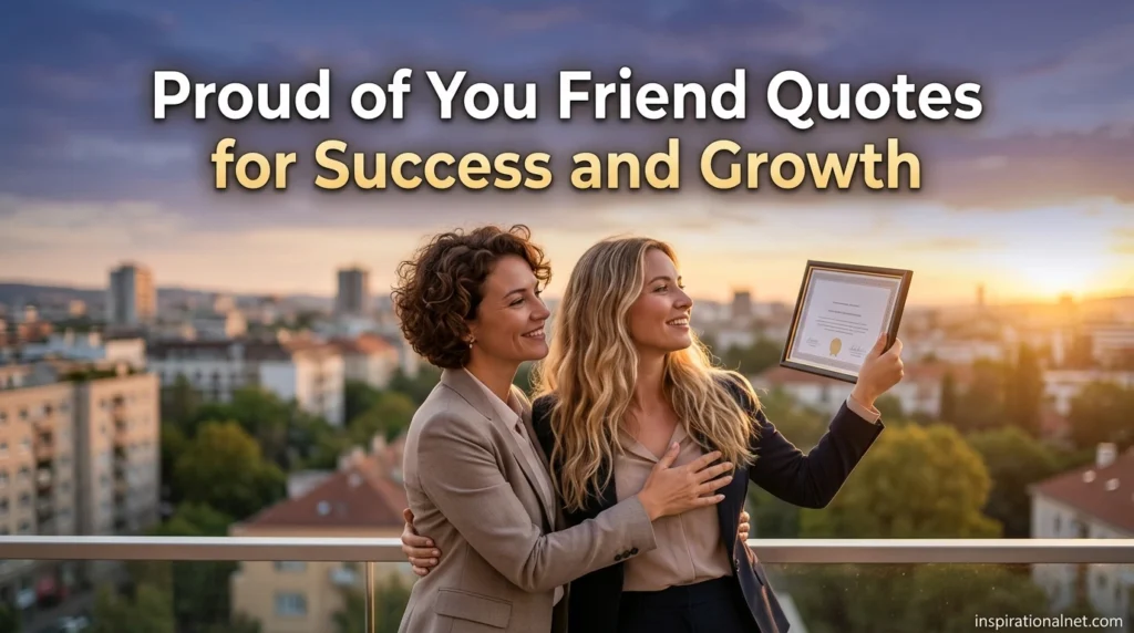 Proud of You Friend Quotes for Success and Growth