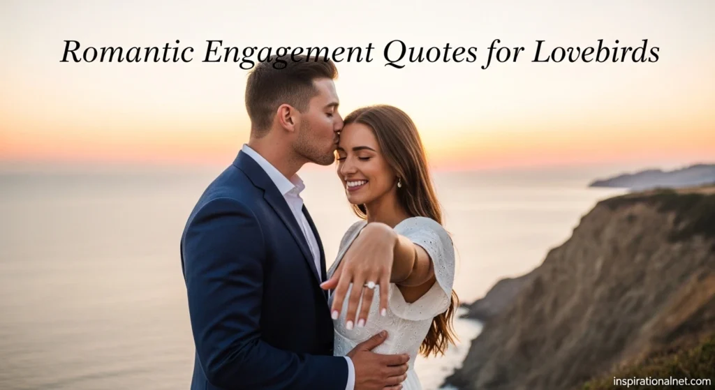 Romantic Engagement Quotes for Lovebirds