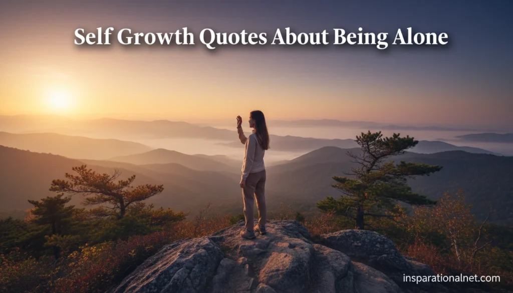 Self Growth Quotes About Being Alone