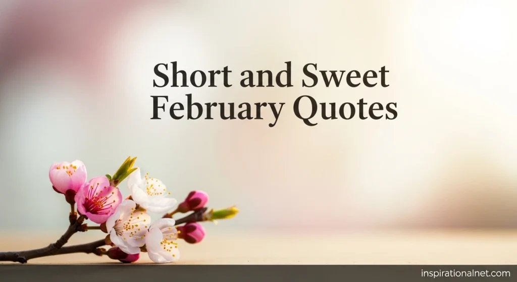 Short and Sweet February Quotes