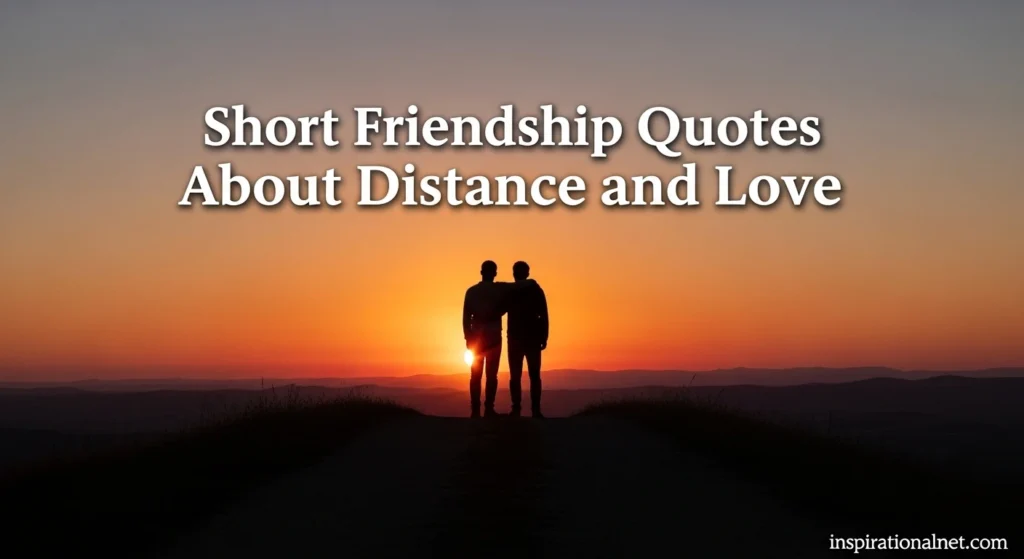 Short Friendship Quotes About Distance and Love