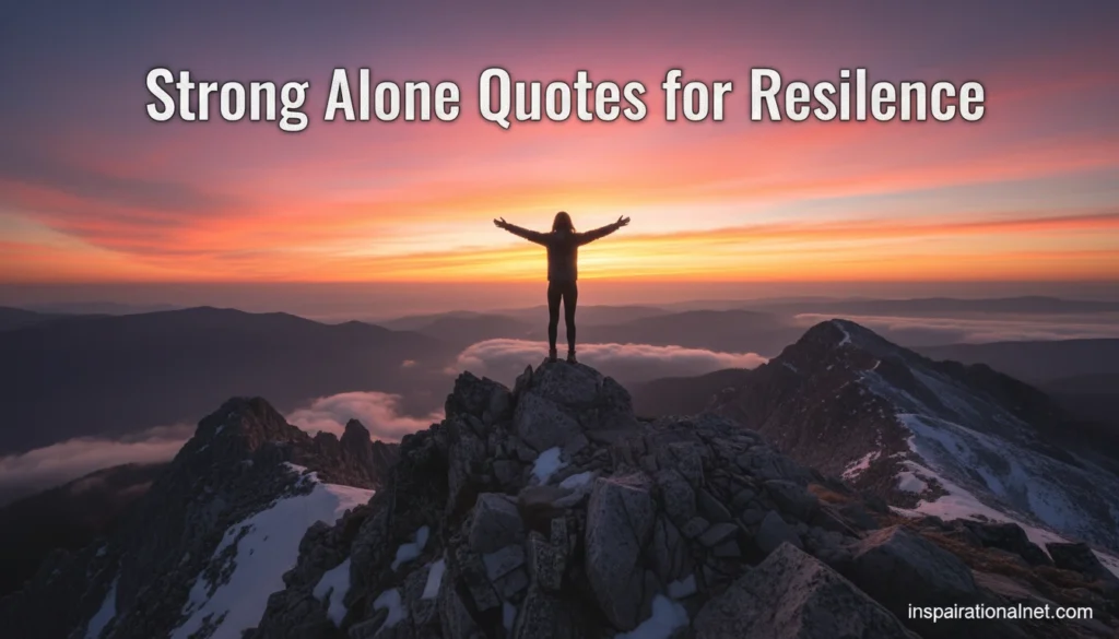 Strong Alone Quotes for Resilience