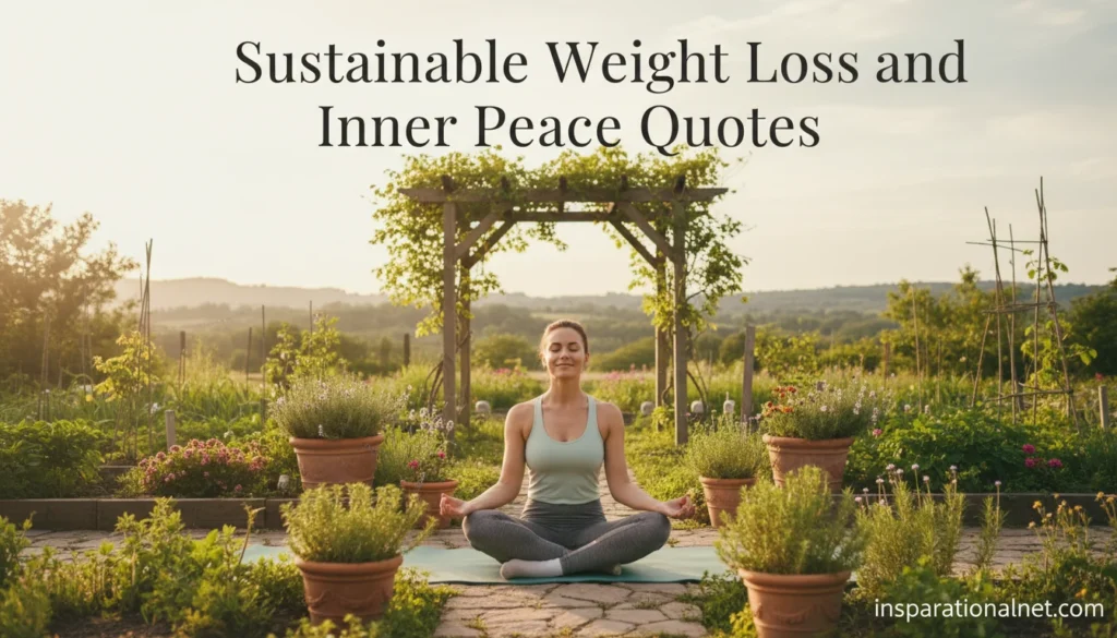 Sustainable Weight Loss and Inner Peace Quotes