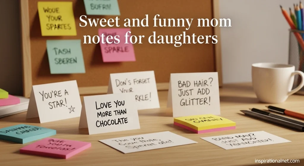 Sweet and funny mom notes for daughters