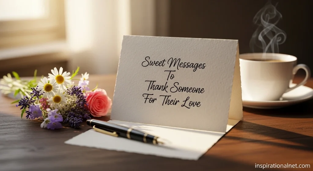 Sweet Messages To Thank Someone For Their Love