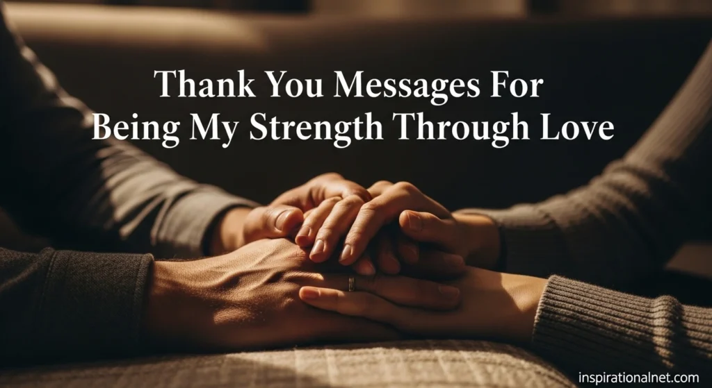 Thank You Messages For Being My Strength Through Love