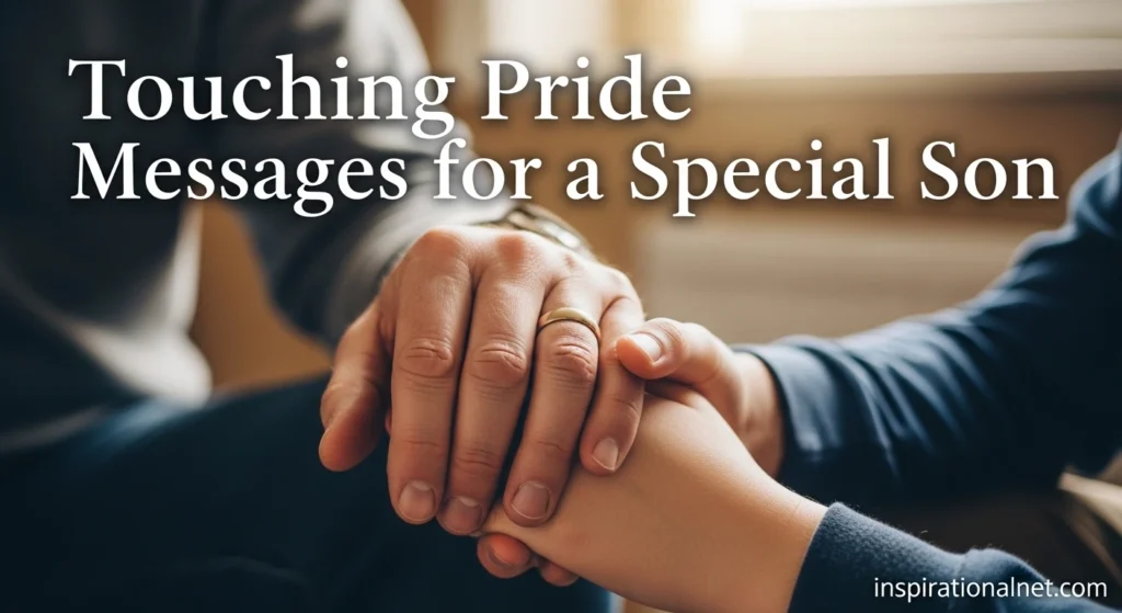 Touching Pride Messages for a Special Son