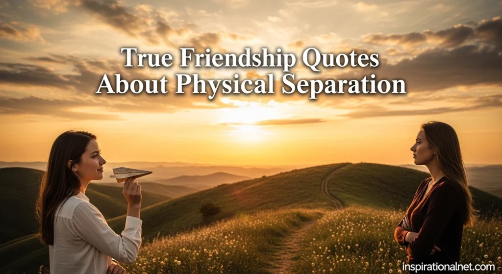 True Friendship Quotes About Physical Separation