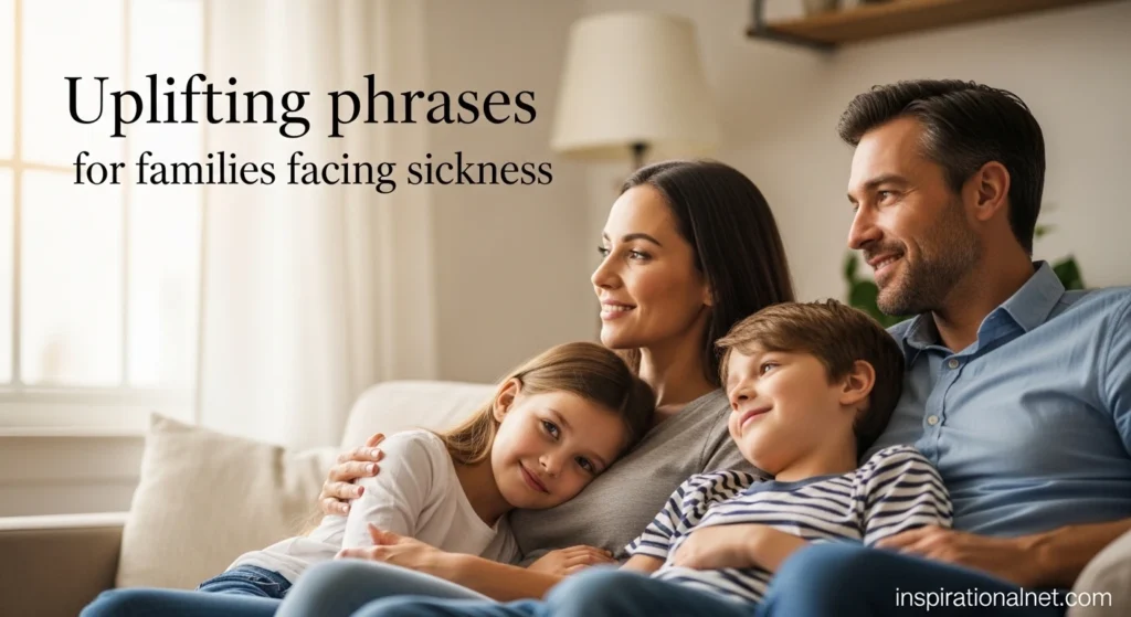 Uplifting phrases for families facing sickness