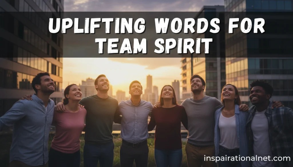 Uplifting Words for Team Spirit