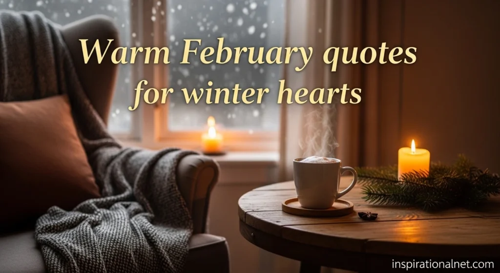Warm February quotes for winter hearts