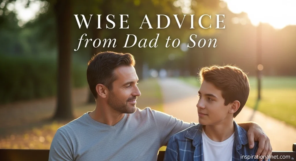 Wise Advice from Dad to Son