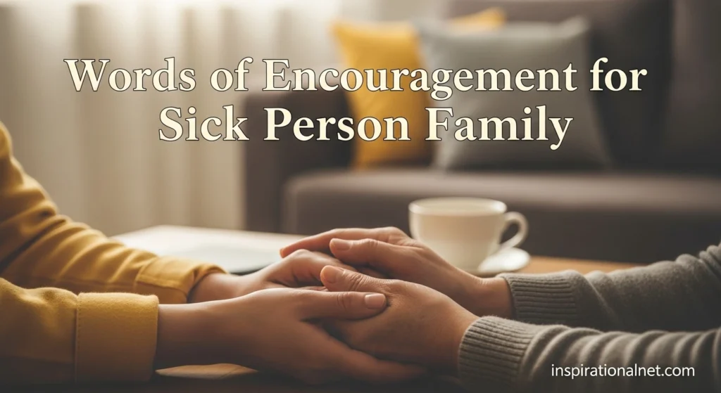 Words of Encouragement for Sick Person Family