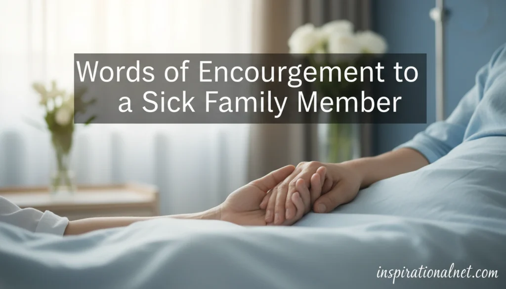 Words of Encouragement to a Sick Family Member