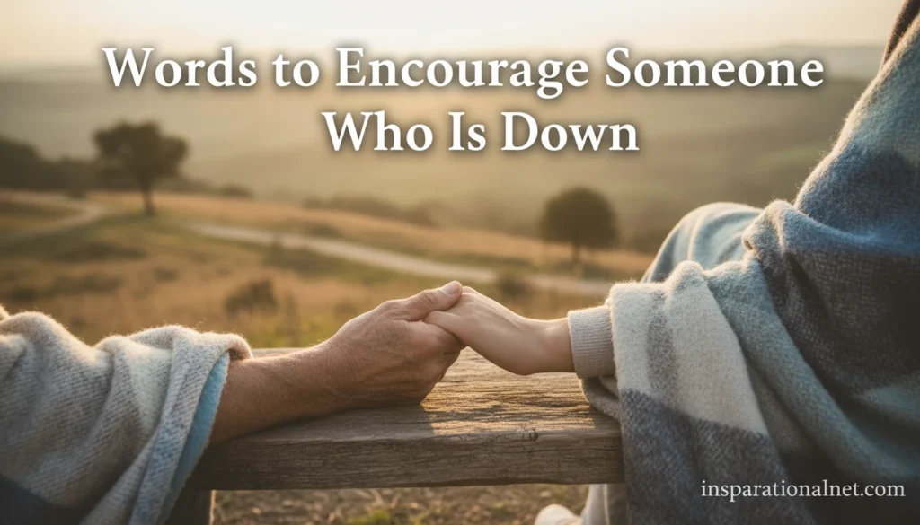 Words to Encourage Someone Who Is Down