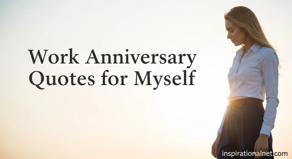Work Anniversary Quotes for Myself
