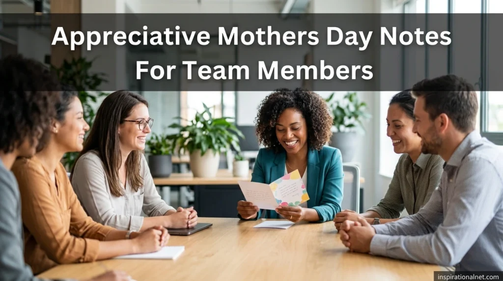 Appreciative Mothers Day Notes For Team Members