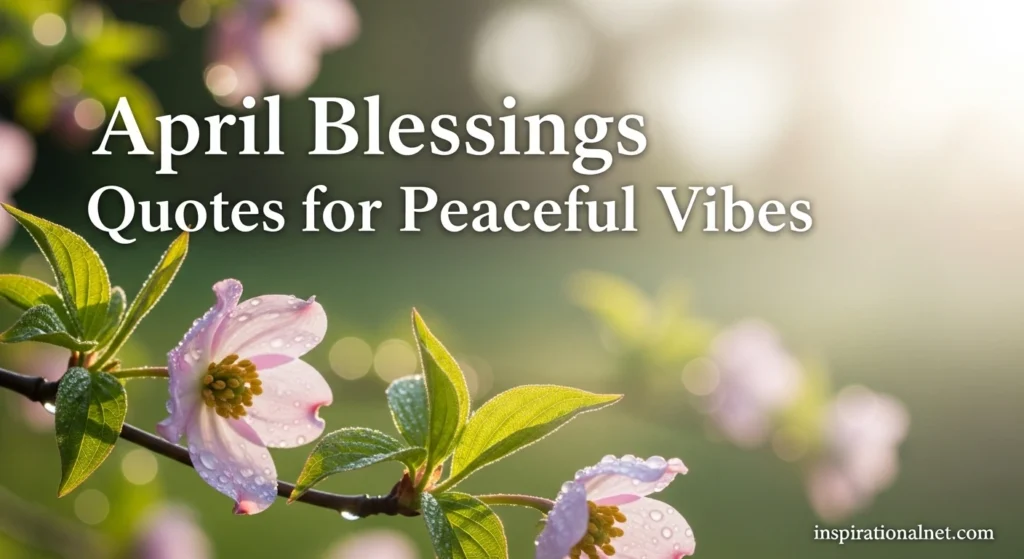 April Blessings Quotes for Peaceful Vibes
