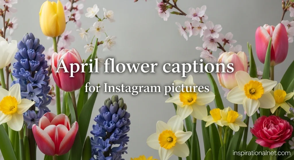 April flower captions for Instagram pictures
