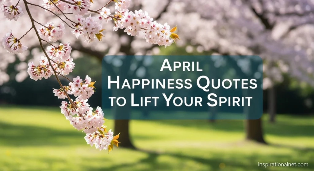 April Happiness Quotes to Lift Your Spirit