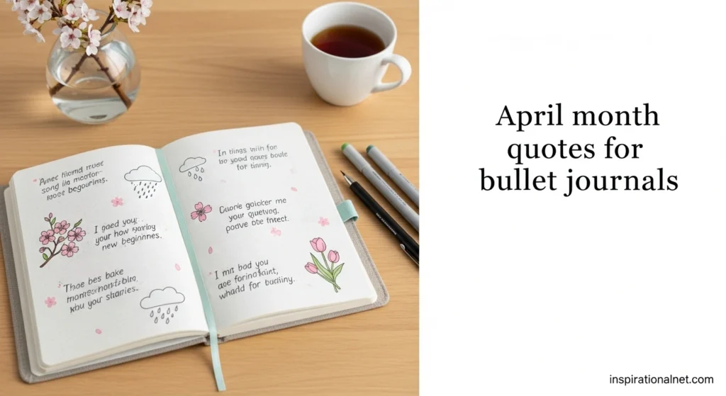 April month quotes for bullet journals