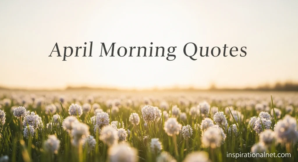April Morning Quotes
