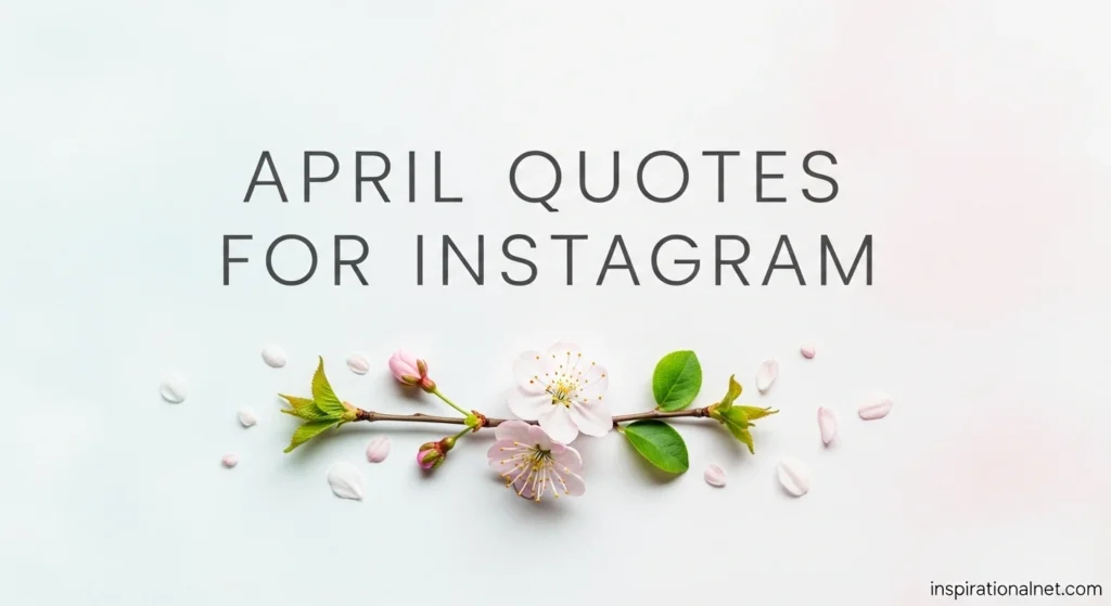 April Quotes for Instagram