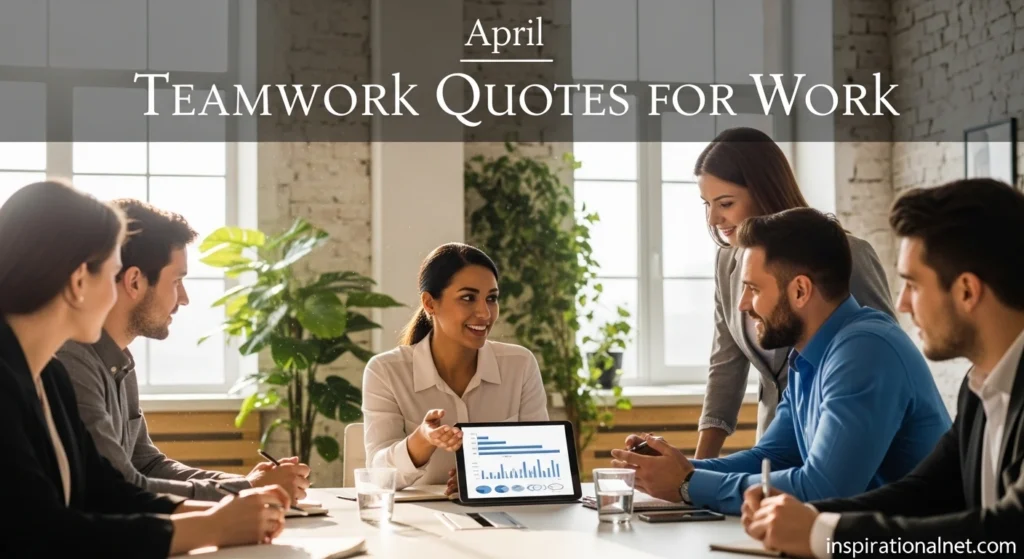April Teamwork Quotes for Work
