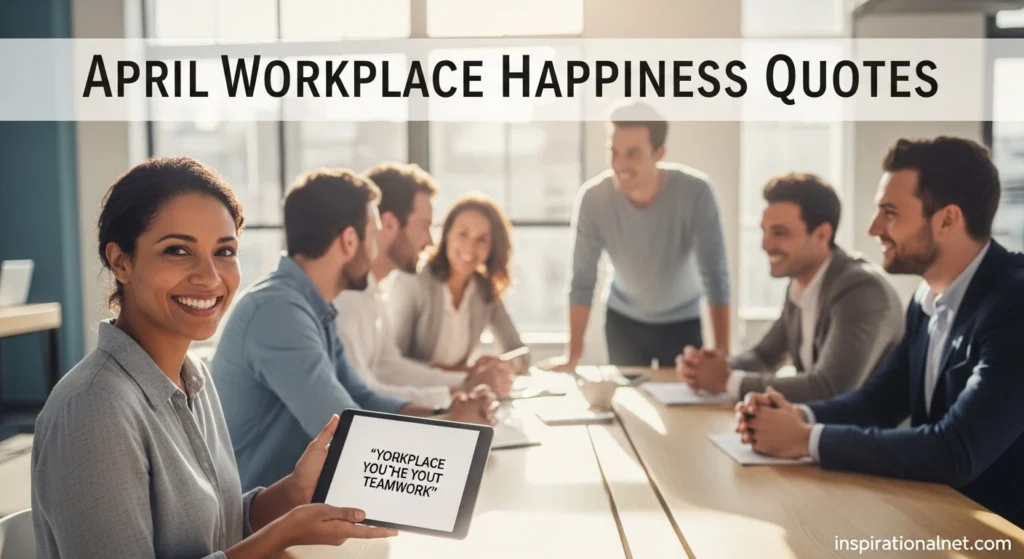 April Workplace Happiness Quotes