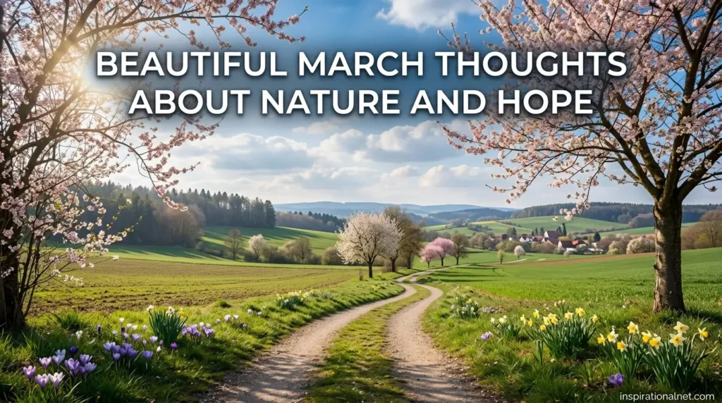 Beautiful March Thoughts About Nature and Hope