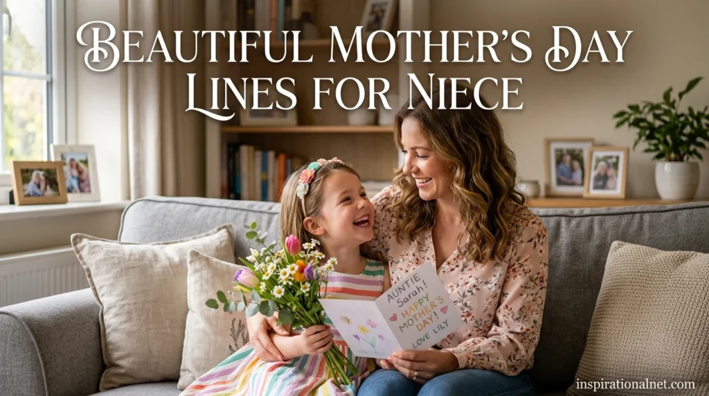 Beautiful mothers day lines for niece