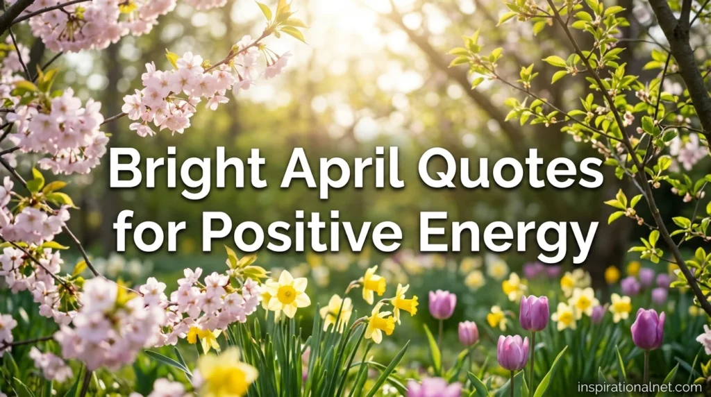 Bright April Quotes for Positive Energy
