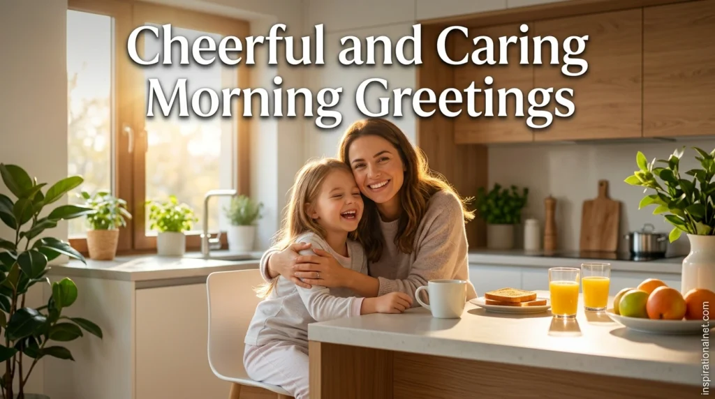 Cheerful and Caring Morning Greetings