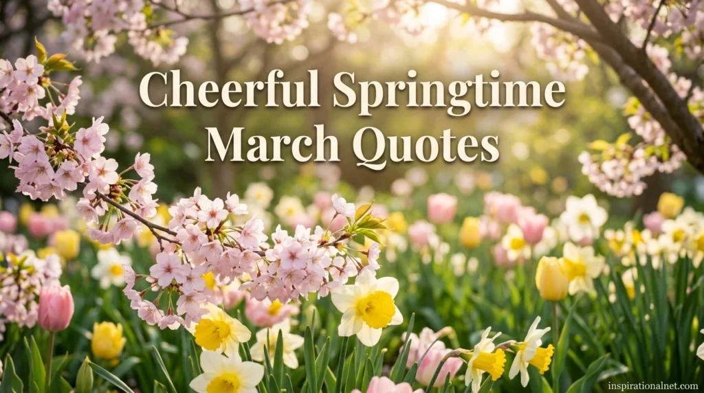 Cheerful Springtime March Quotes