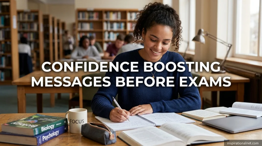 Confidence Boosting Messages Before Exams