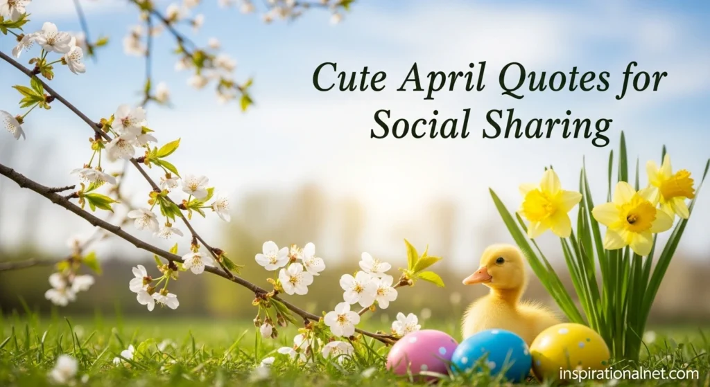 Cute April Quotes for Social Sharing