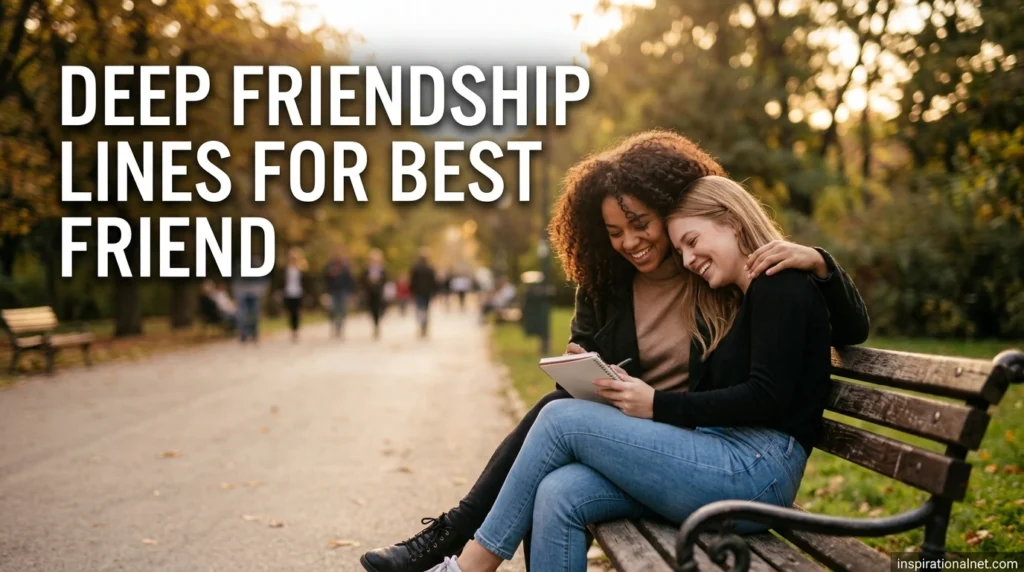 Deep friendship lines for best friend