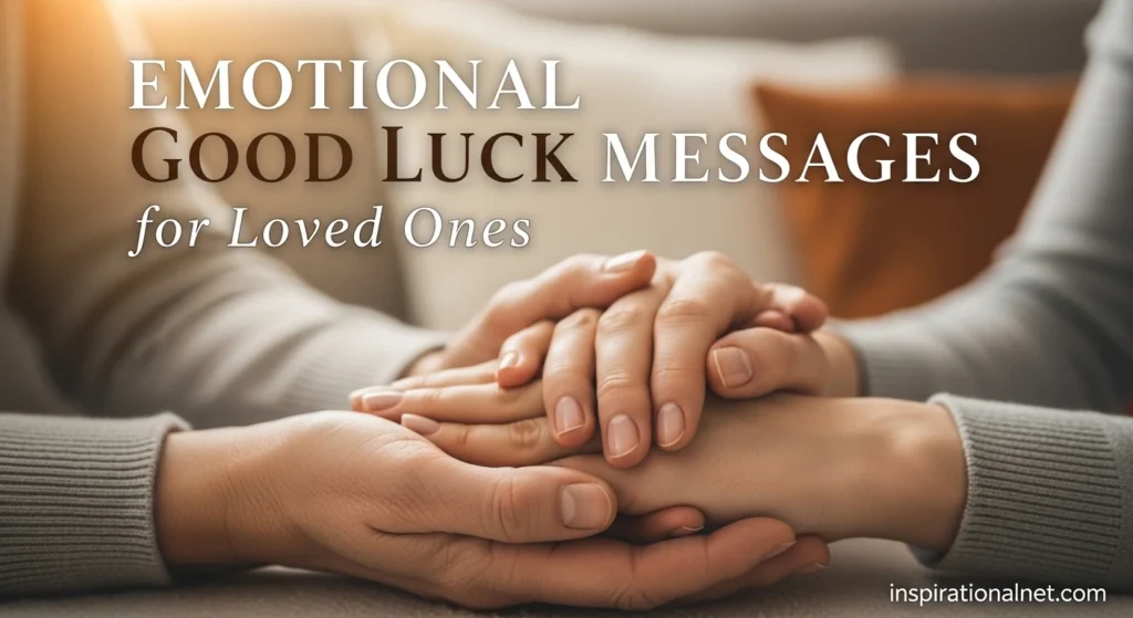 Emotional Good Luck Messages for Loved Ones