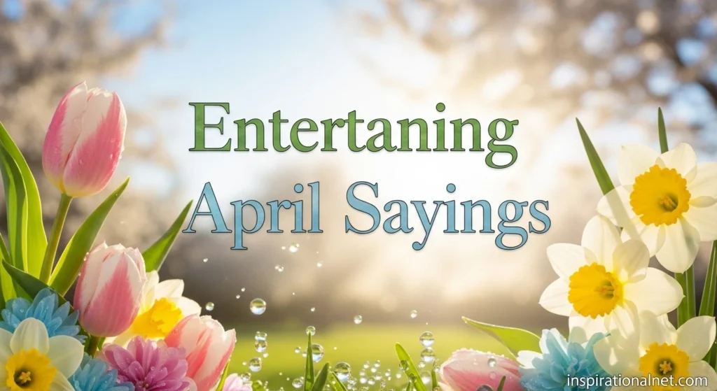 Entertaining April Sayings