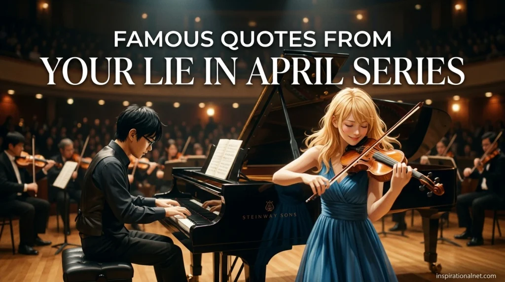 Famous Quotes From Your Lie In April Series