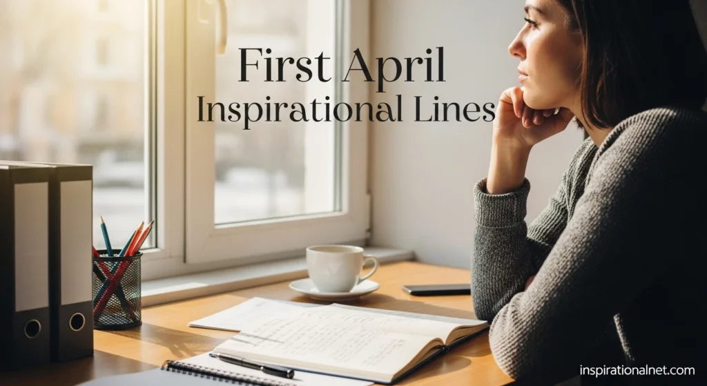 First April Inspirational Lines