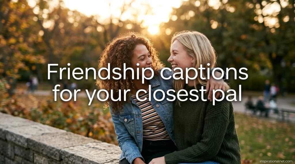 Friendship captions for your closest pal