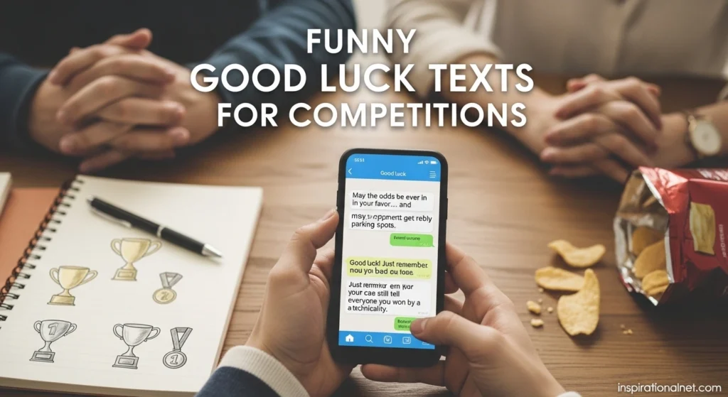 Funny Good Luck Texts for Competitions