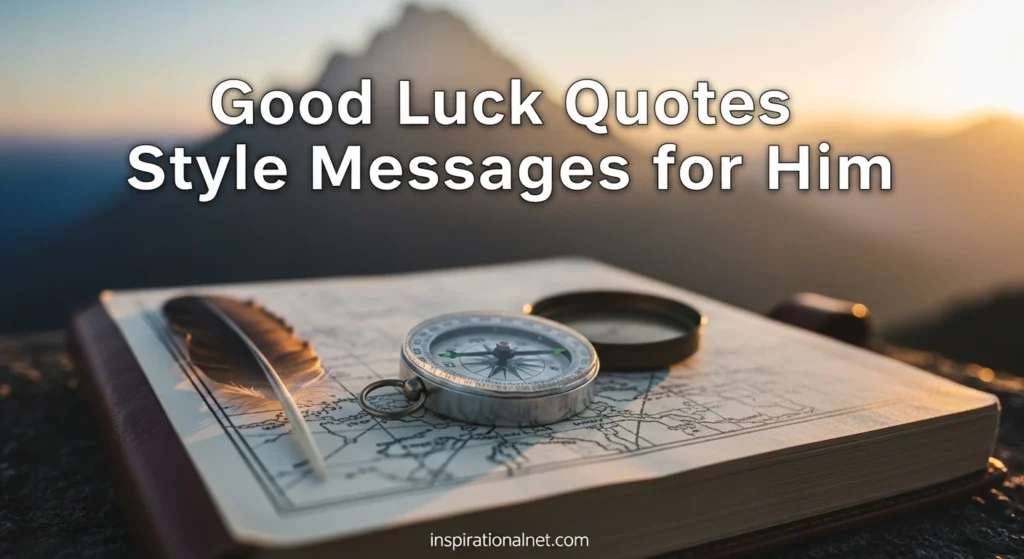 Good Luck Quotes Style Messages for Him
