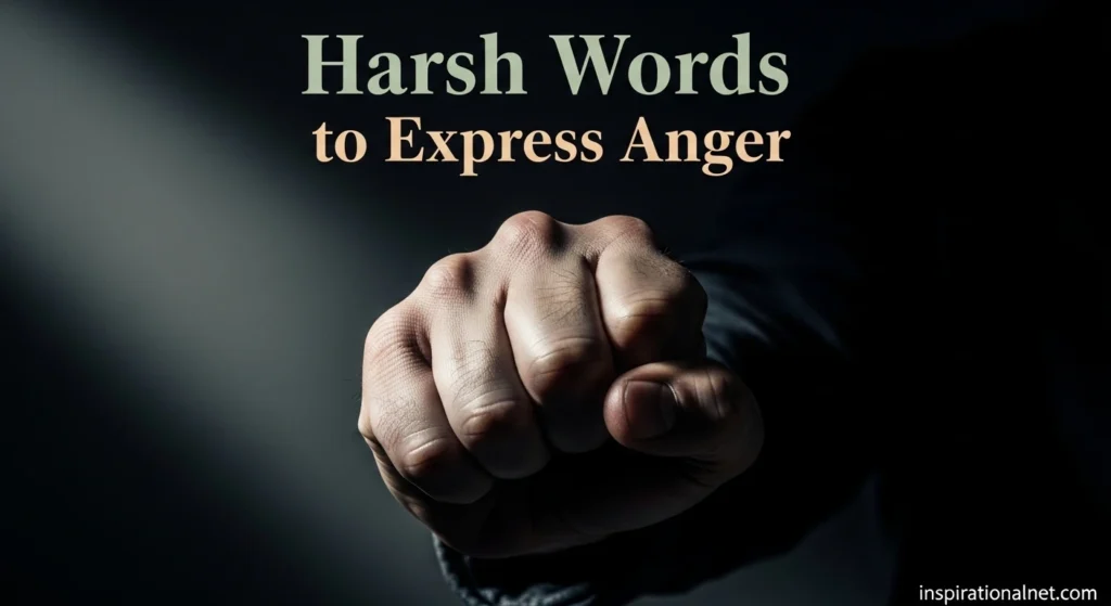 Harsh Words to Express Anger