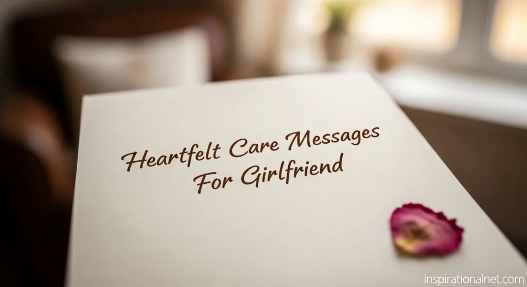 Heartfelt Care Messages For Girlfriend