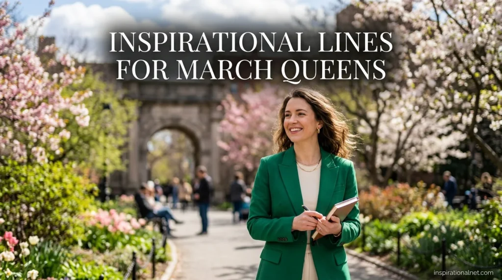 Inspirational Lines For March Queens